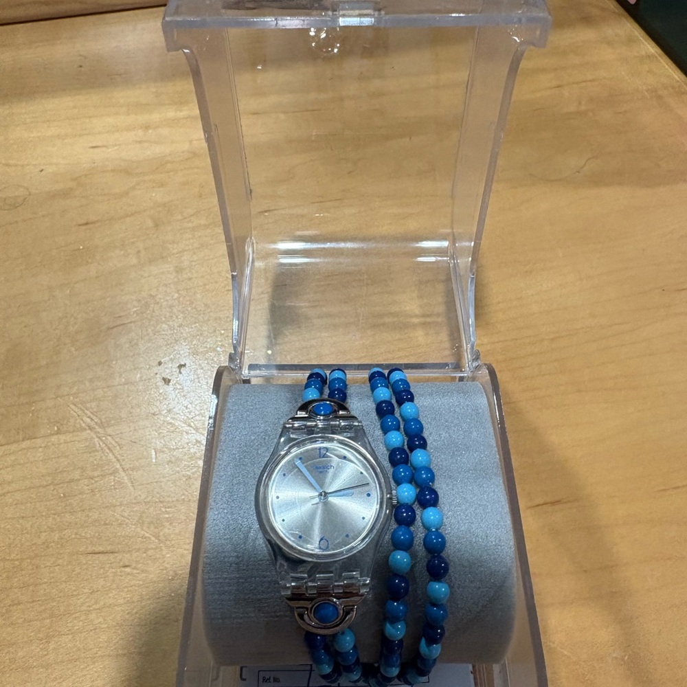 🔥NWT🔥 RARE VINTAGE SWATCH WATCH “BLUES PROHIBITION” LK353 WEARS AS A BRACELET